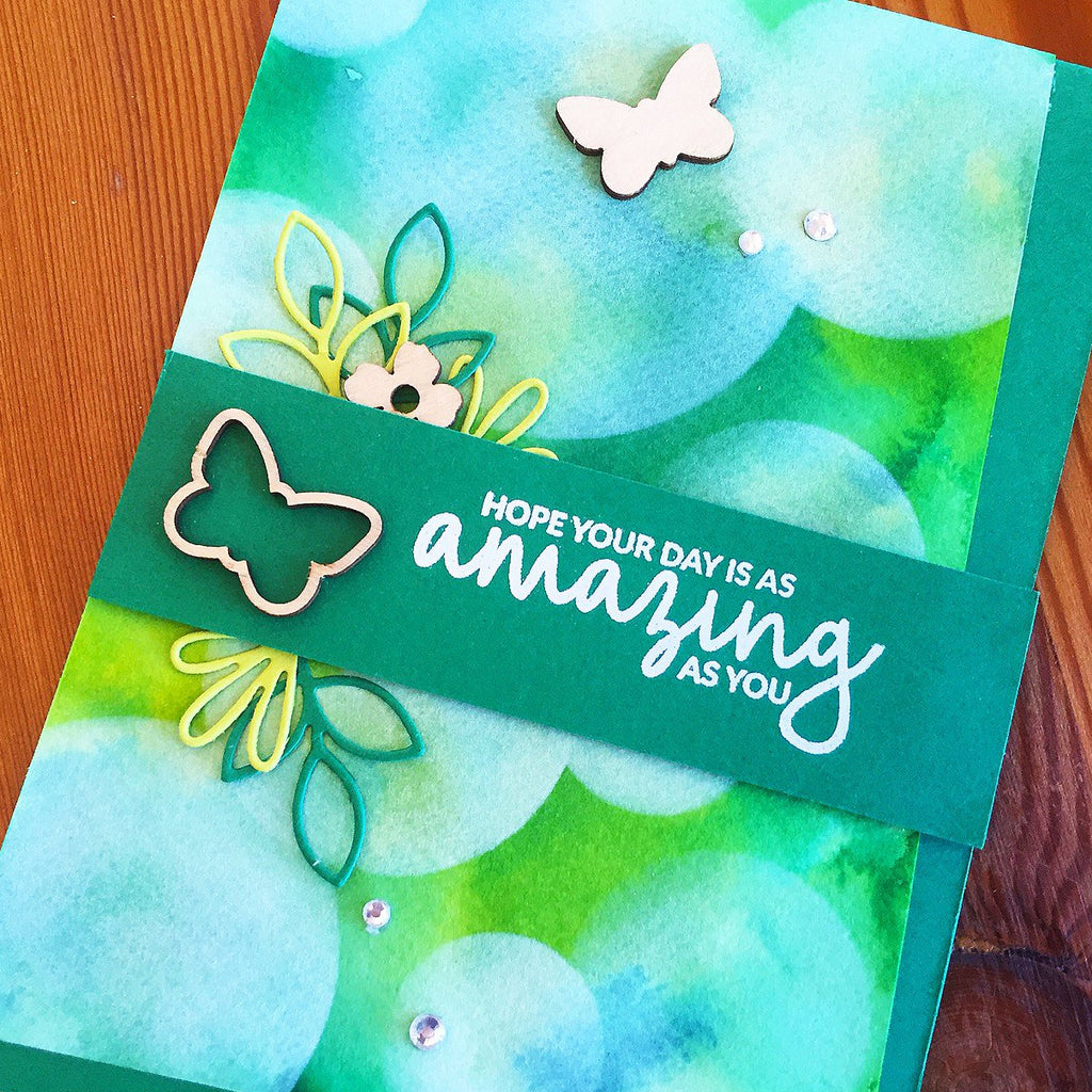 Botanical Butterflies birthday card with inside sentiment.