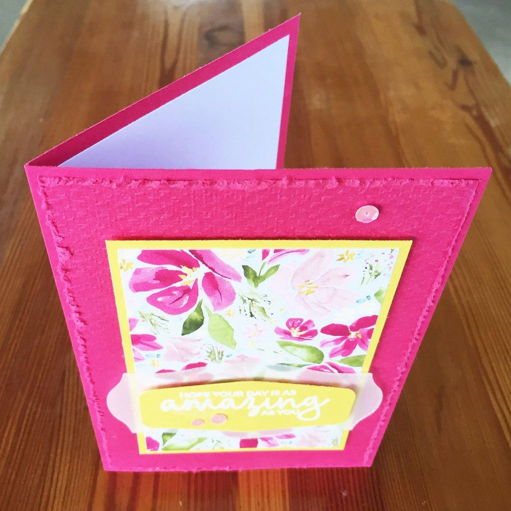 Bright and cheery handmade greeting card to suit many occasions.