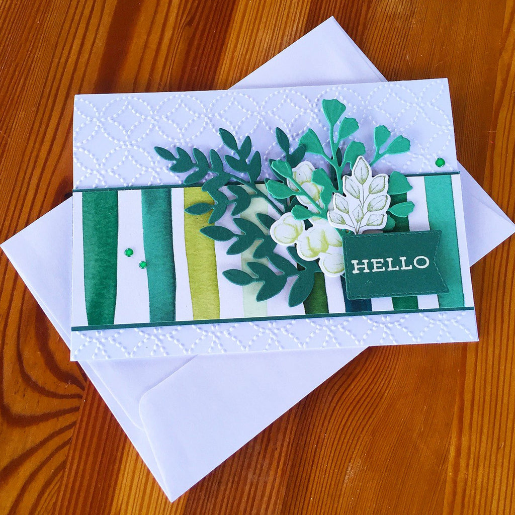 Handmade Forever Greenery Friendship Card.