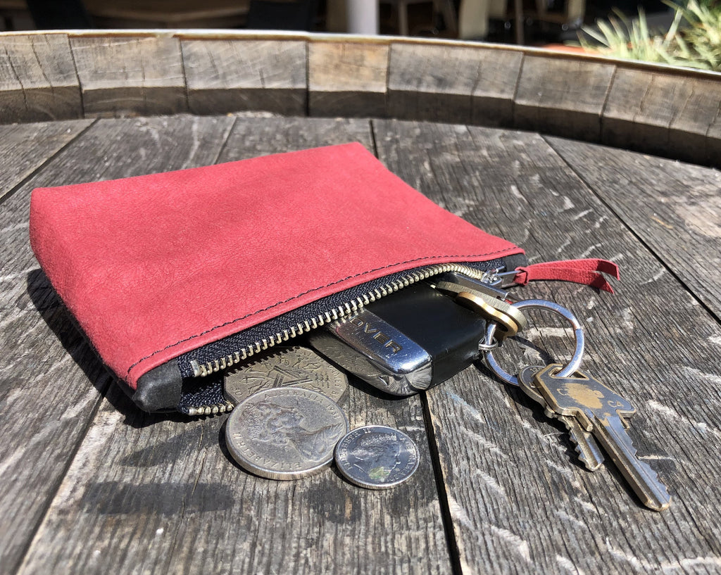 Eco and vegan friendly Washable Paper coin purse to hold coins or keys.
